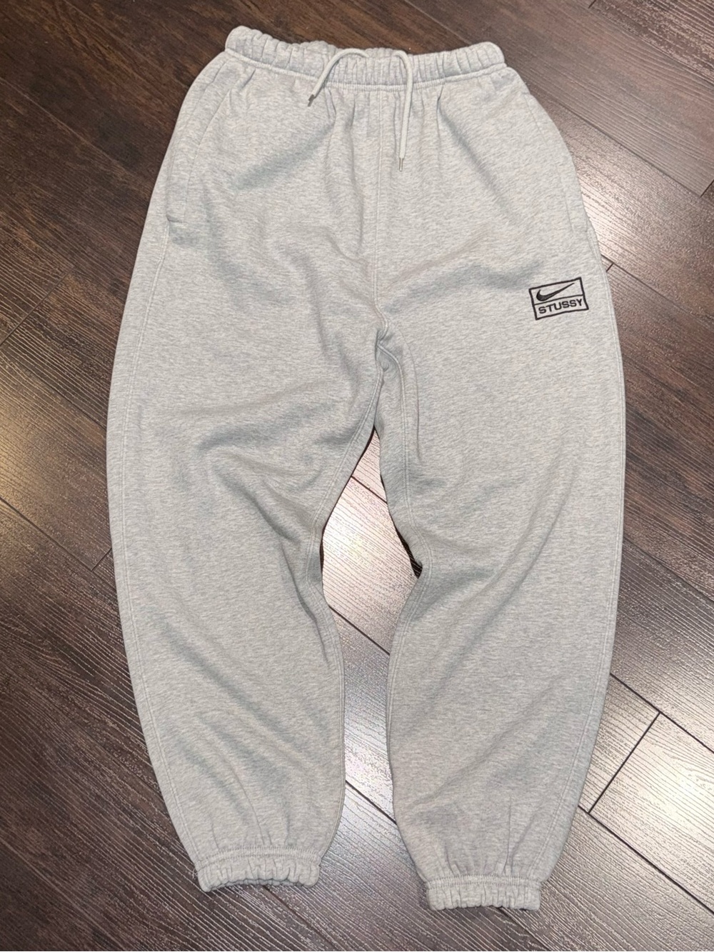 Stussy x Nike Grey Sweatpants Joggers Mens Size Large Asia Sizing